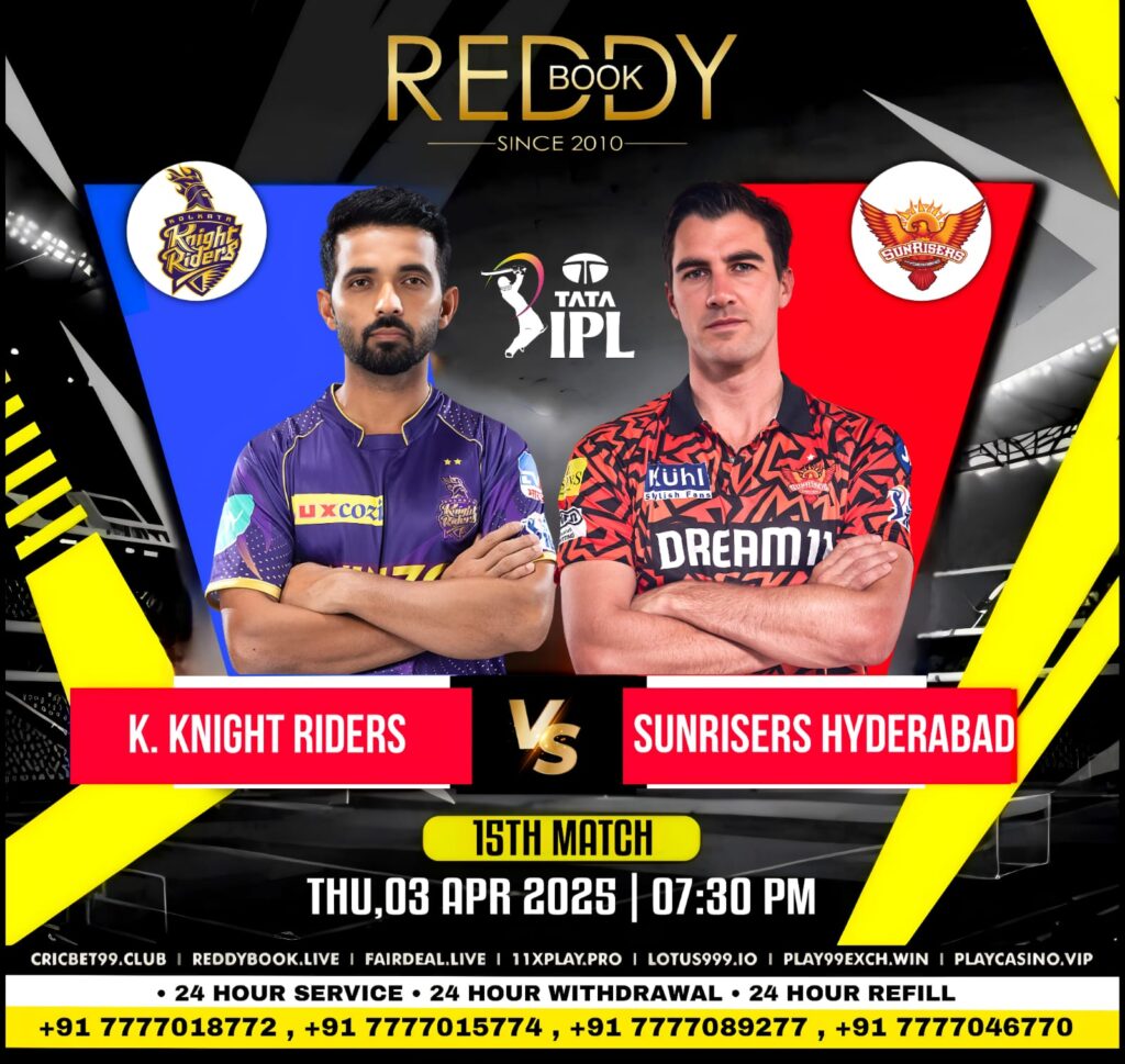 KKR vs SRH Match Prediction: Who Will Win Today's IPL Match 15 2025 Reddy Anna Book