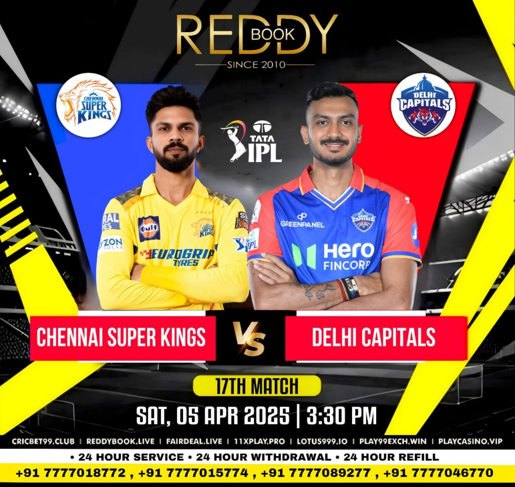 CSK vs DC Match Prediction: Who Will Win Today's IPL Match 17 2025 Reddy Anna Book
