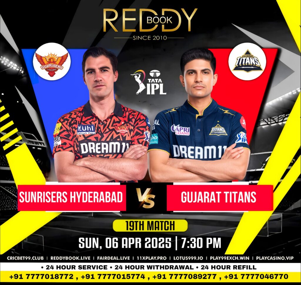 SRH vs GT Match Prediction: Who Will Win Today's IPL Match 19 2025 Reddy Anna