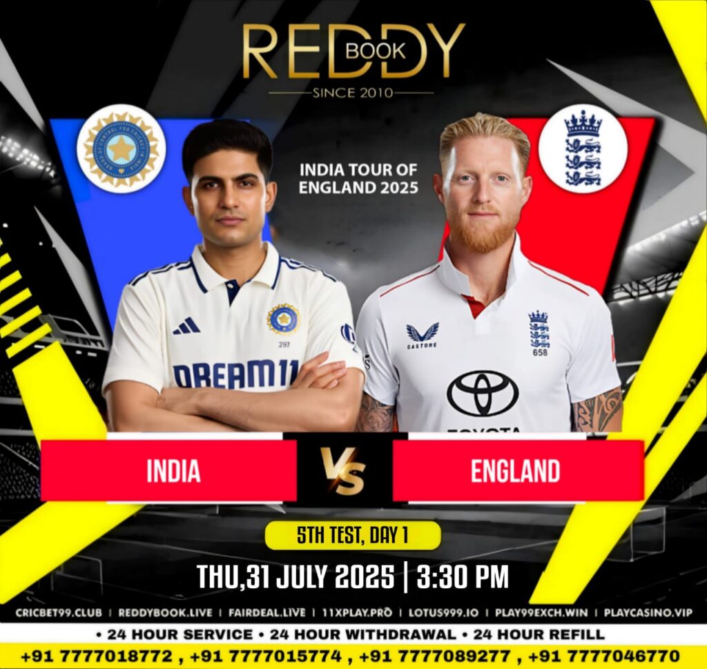 IND vs ENG Reddy Anna Match Prediction: Who Will Win the 5th Test? India Tour of England 2025