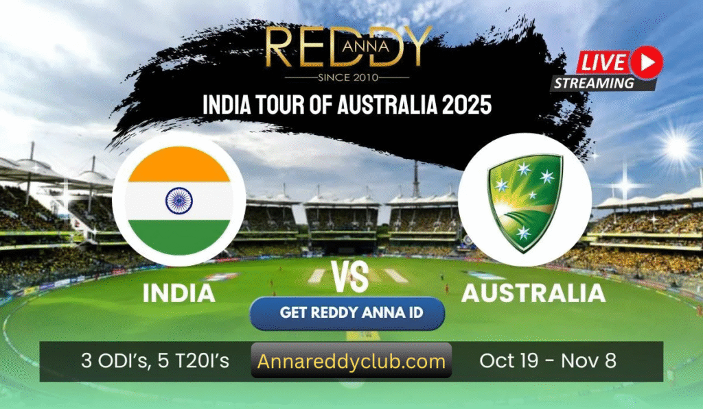 India Tour of Australia 2025: Live Betting & Insights on Reddy Anna