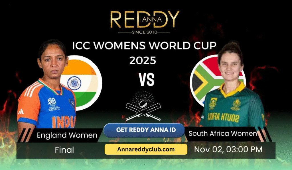 India W vs South Africa W, Final – Match Prediction on Reddy Anna
