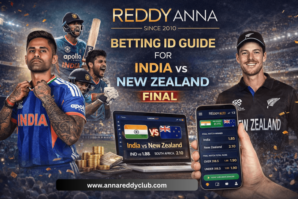 Reddy Anna Betting ID Guide for India vs New Zealand Final